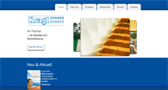 Desktop Screenshot of kragl-sonnenschutz.at